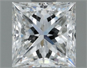 Natural Diamond 0.60 Carats, Princess with  Cut, G Color, VS2 Clarity and Certified by GIA