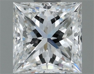 Picture of Natural Diamond 0.60 Carats, Princess with  Cut, G Color, VS2 Clarity and Certified by GIA