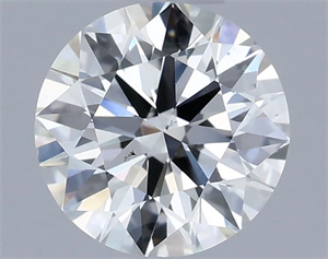 Picture of Natural Diamond 0.60 Carats, Round with Excellent Cut, H Color, VS2 Clarity and Certified by IGI