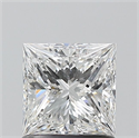 Diamante Natural 1.00 quilates, Princesa , Color E, claridad SI1 y certificado GIA