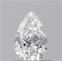 Diamante Natural 0.50 quilates, De pera , Color E, claridad VS2 y certificado GIA