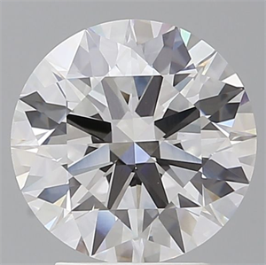 Picture of Lab Grown Diamond 3.10 Carats, Round with Ideal Cut, E Color, VVS2 Clarity and Certified by IGI