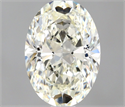 Natural Diamond 0.55 Carats, Oval with  Cut, I Color, VVS2 Clarity and Certified by IGI