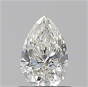 Natural Diamond 0.70 Carats, Pear with  Cut, H Color, SI1 Clarity and Certified by GIA