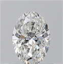 Natural Diamond 0.70 Carats, Oval with  Cut, G Color, VS2 Clarity and Certified by GIA