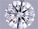 Lab Grown Diamond 1.40 Carats, Round with Ideal Cut, F Color, SI1 Clarity and Certified by IGI