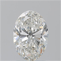 Natural Diamond 1.70 Carats, Oval with  Cut, H Color, SI2 Clarity and Certified by GIA