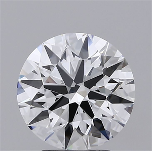 Picture of Lab Grown Diamond 3.31 Carats, Round with Ideal Cut, E Color, VVS2 Clarity and Certified by IGI