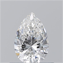 Diamante Natural 0.50 quilates, De pera , Color F, claridad VVS1 y certificado GIA
