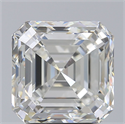 Natural Diamond 3.01 Carats, Asscher with  Cut, H Color, VS1 Clarity and Certified by GIA