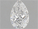 Natural Diamond 0.50 Carats, Pear with  Cut, E Color, SI1 Clarity and Certified by GIA