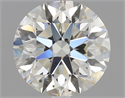 1.51 Carats, Round Diamond with Excellent Cut, K Color, SI1 Clarity and Certified by GIA