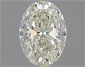 2.01 Carats, Oval Diamond with  Cut, K Color, SI2 Clarity and Certified by GIA