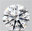 Lab Grown Diamond 3.50 Carats, Round with Ideal Cut, D Color, VS1 Clarity and Certified by IGI