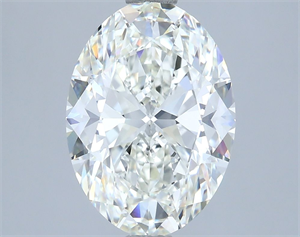 Picture of Natural Diamond 3.51 Carats, Oval with  Cut, H Color, VVS2 Clarity and Certified by IGI