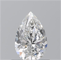 Natural Diamond 0.70 Carats, Pear with  Cut, E Color, VVS2 Clarity and Certified by GIA