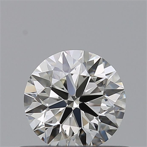Picture of Natural Diamond 0.50 Carats, Round with Excellent Cut, H Color, VVS2 Clarity and Certified by IGI