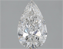 Diamante Natural 1.50 quilates, De pera , Color F, claridad SI1 y certificado GIA