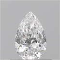 Natural Diamond 0.50 Carats, Pear with  Cut, E Color, VVS1 Clarity and Certified by GIA