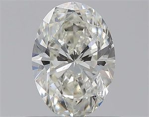 Picture of Natural Diamond 0.59 Carats, Oval with  Cut, J Color, SI1 Clarity and Certified by GIA
