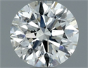 Natural Diamond 0.80 Carats, Round with Excellent Cut, J Color, SI2 Clarity and Certified by GIA