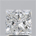 Natural Diamond 3.20 Carats, Princess with  Cut, H Color, SI1 Clarity and Certified by GIA