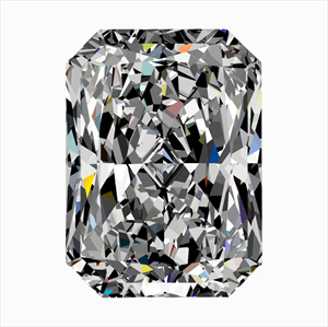 Picture of Natural Diamond 0.51 Carats, Radiant with  Cut, I Color, VS1 Clarity and Certified by GIA