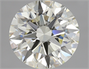 2.03 Carats, Round Diamond with Excellent Cut, M Color, VVS1 Clarity and Certified by GIA
