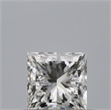 Natural Diamond 0.40 Carats, Princess with  Cut, G Color, FL Clarity and Certified by GIA