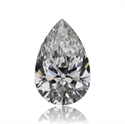 Natural Diamond 0.74 Carats, Pear with  Cut, F Color, IF Clarity and Certified by GIA