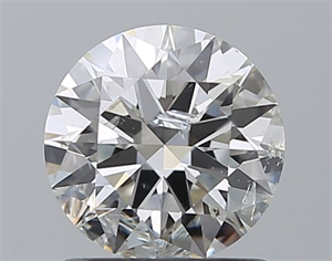 Picture of Natural Diamond 1.01 Carats, Round with Excellent Cut, G Color, I1 Clarity and Certified by IGI