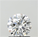 Lab Grown Diamond 1.04 Carats, Round with Ideal Cut, E Color, VVS2 Clarity and Certified by IGI