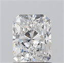 Natural Diamond 1.00 Carats, Radiant with  Cut, D Color, SI1 Clarity and Certified by GIA