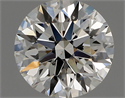 Natural Diamond 1.02 Carats, Round with Excellent Cut, H Color, VS2 Clarity and Certified by IGI