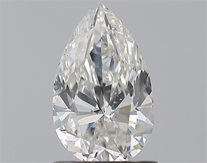 Picture of Natural Diamond 1.00 Carats, Pear with  Cut, H Color, SI2 Clarity and Certified by GIA