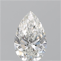 Natural Diamond 0.51 Carats, Pear with  Cut, H Color, VS1 Clarity and Certified by GIA