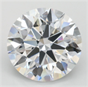 Lab Grown Diamond 4.11 Carats, Round with Ideal Cut, D Color, FL Clarity and Certified by IGI