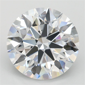 Picture of Lab Grown Diamond 4.11 Carats, Round with Ideal Cut, D Color, FL Clarity and Certified by IGI