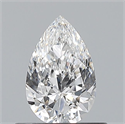 Diamante Natural 0.50 quilates, De pera , Color E, claridad VVS1 y certificado GIA