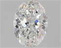 Natural Diamond 1.51 Carats, Oval with  Cut, F Color, VVS1 Clarity and Certified by GIA