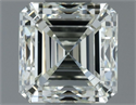 Natural Diamond 0.91 Carats, Asscher with  Cut, J Color, VVS2 Clarity and Certified by IGI