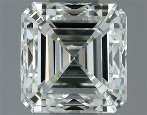 Picture of Natural Diamond 0.91 Carats, Asscher with  Cut, J Color, VVS2 Clarity and Certified by IGI