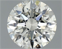 Natural Diamond 0.51 Carats, Round with Excellent Cut, J Color, VVS1 Clarity and Certified by GIA