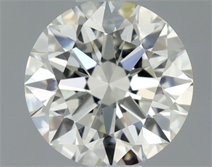 Picture of Natural Diamond 0.51 Carats, Round with Excellent Cut, J Color, VVS1 Clarity and Certified by GIA
