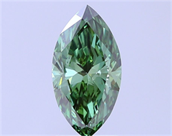 Picture of Lab Grown Diamond 2.09 Carats, Marquise with  Cut, Fancy Vivid Green Color, VS2 Clarity and Certified by IGI