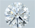 Natural Diamond 2.51 Carats, Round with Excellent Cut, F Color, VS1 Clarity and Certified by GIA