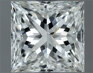 Foto Diamante Natural 2.03 quilates, Princesa , Color H, claridad SI1 y certificado GIA de