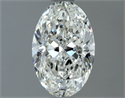 Natural Diamond 1.00 Carats, Oval with  Cut, H Color, VVS2 Clarity and Certified by IGI