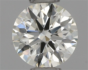 Picture of Natural Diamond 0.44 Carats, Round with Excellent Cut, I Color, VVS2 Clarity and Certified by IGI
