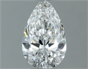 Diamante Natural 0.50 quilates, De pera , Color F, claridad SI1 y certificado GIA
